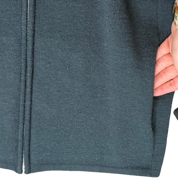 Rag & Bone Navy Blue Melrose Merino Wool Full Zip Collar Sweater Jacket Size S - Picture 9 of 10